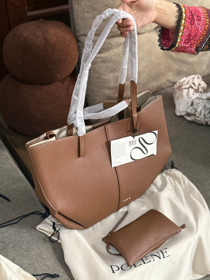 Pólene Cyme Textured edition tote Bag! AAA TOP QUALITY With Folding Box