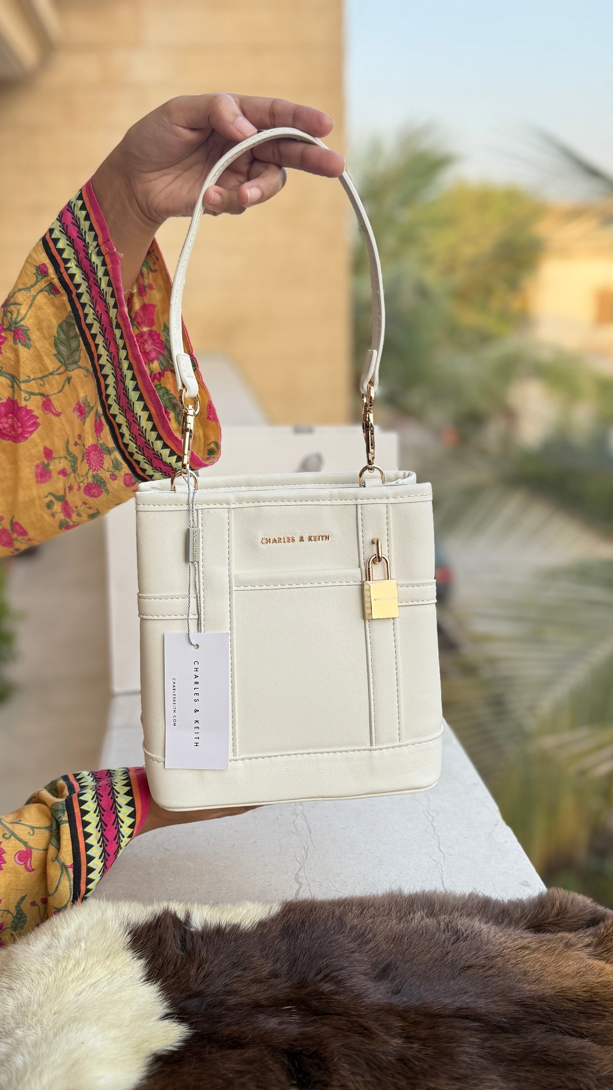 Charles & Keith Scottie Bucket Bag-Master Plus Series-With Paper Bag