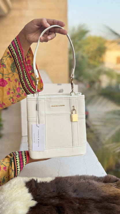 Charles & Keith Scottie Bucket Bag-Master Plus Series-With Paper Bag