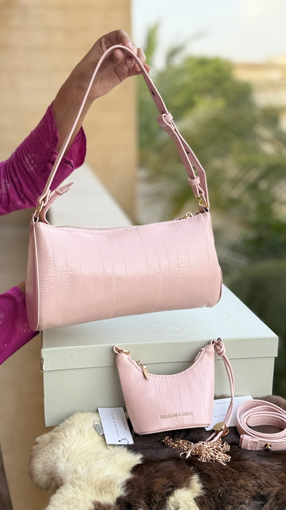 Charles & Keith Shoulder With Micro Bag-With box-Master Series.