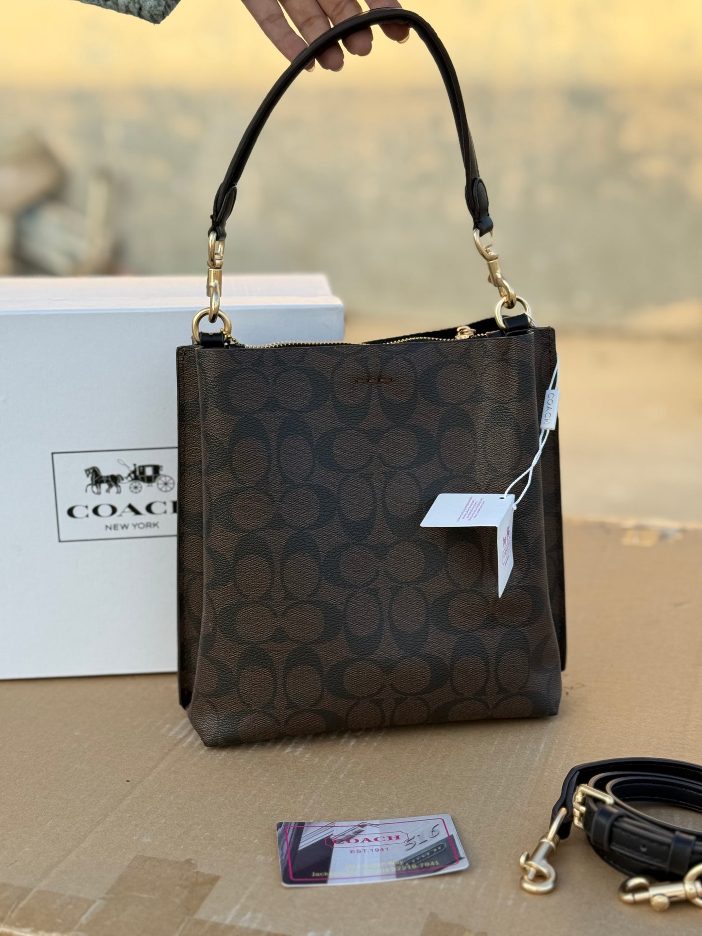 Coach Mollie 22 Bucket Bag Master Plus Series With box