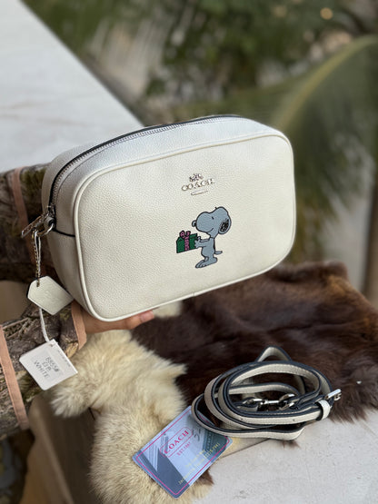 Coach X Peanuts Jamie Camera Bag with Snoopy Ski Motif-Same As Original-Master Series