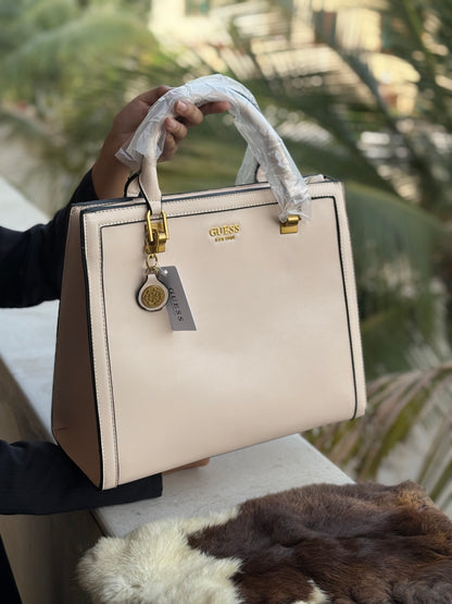 Guess Abey Tote Bag-Master Quality ( light Pink )