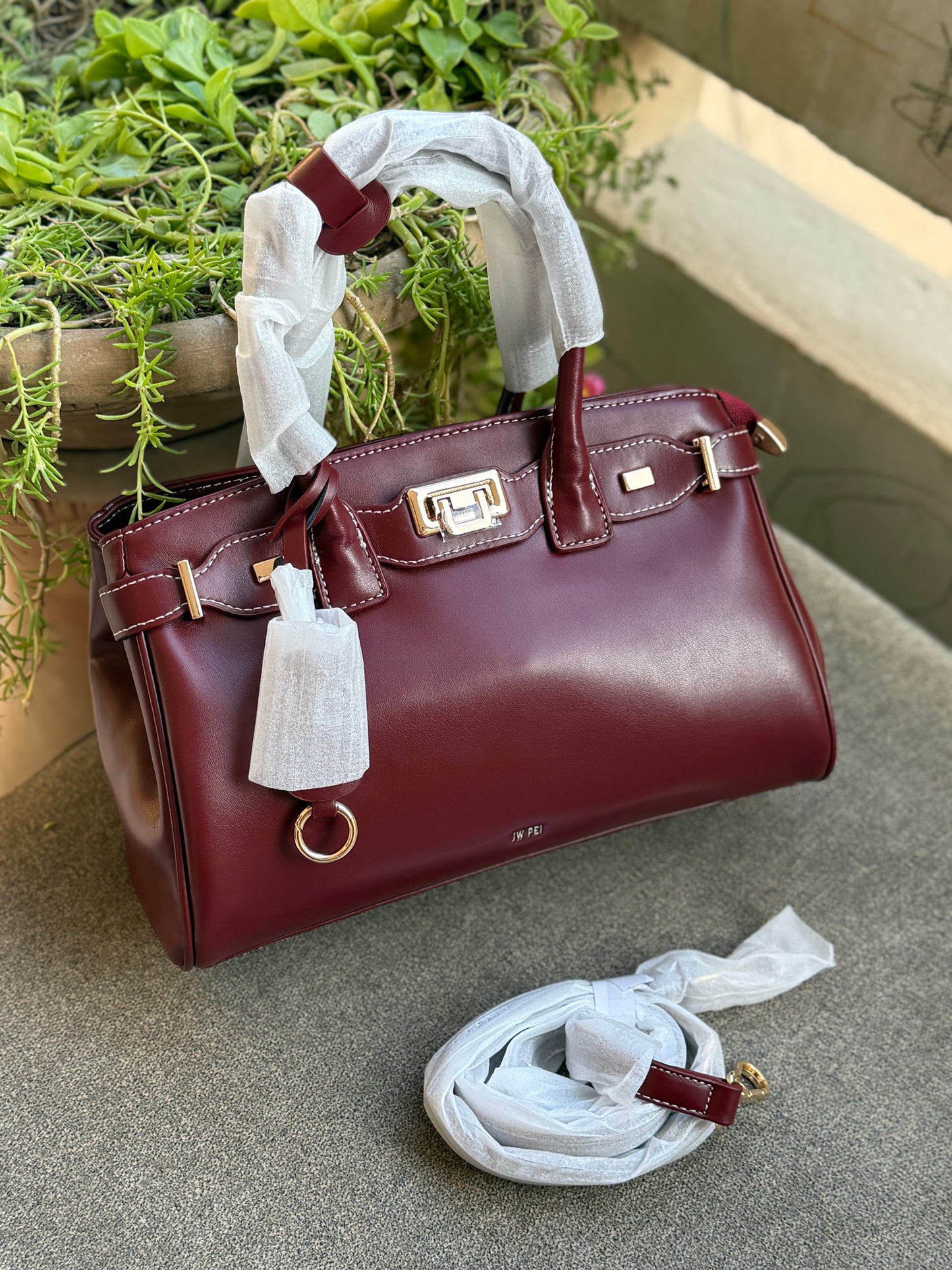 JW PEI Ziva Metal Lock Decoration Tote Bag-Master Series-Same as original