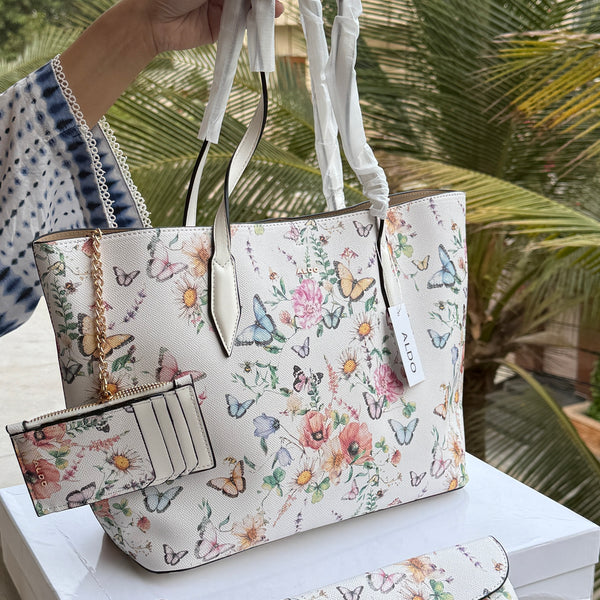Aldo Tote-With Card Wallet & Pouch-With Box-Master Series