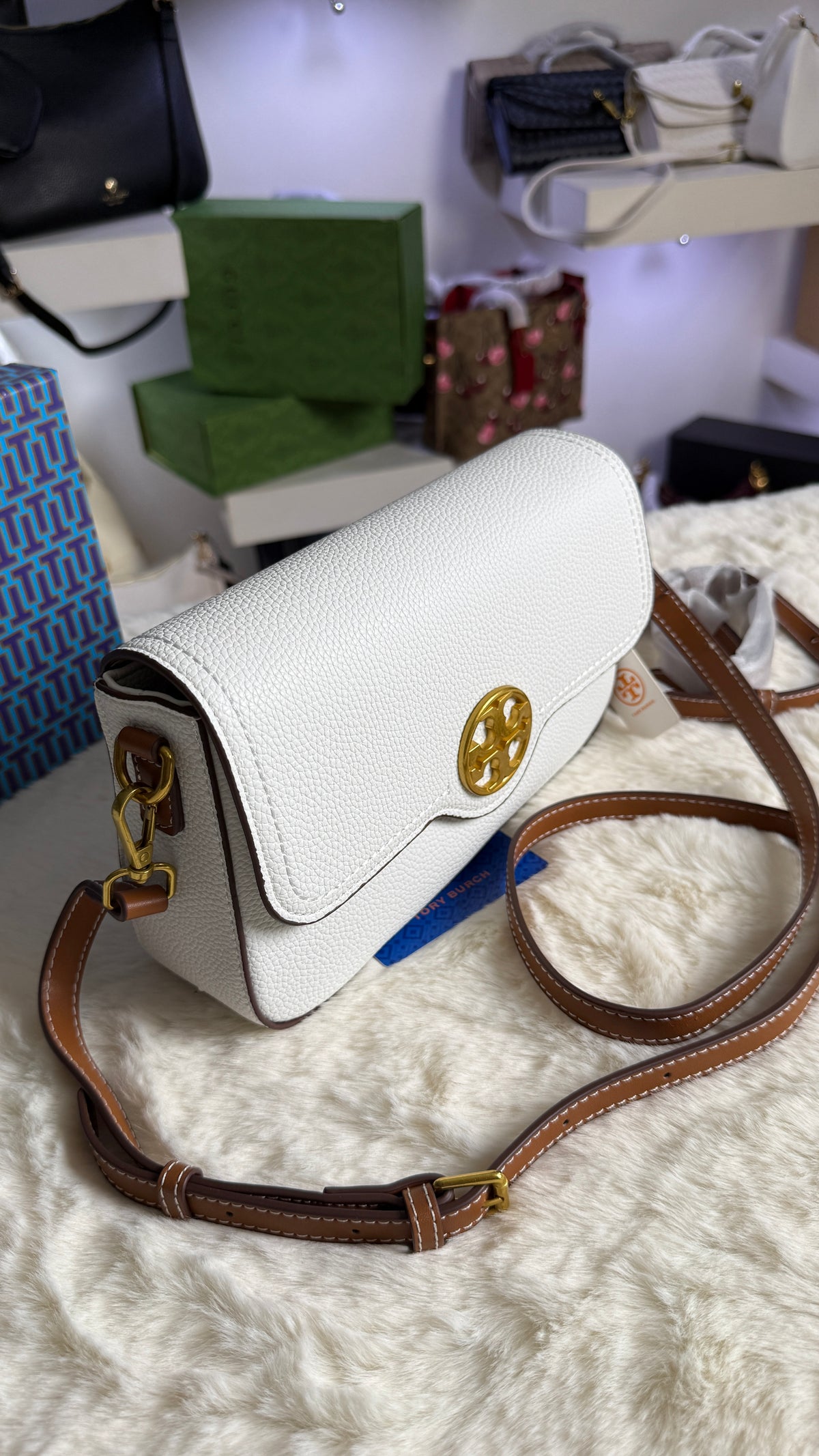 Tory burch Felix Flap Convertible-Master Series-Box Packaging