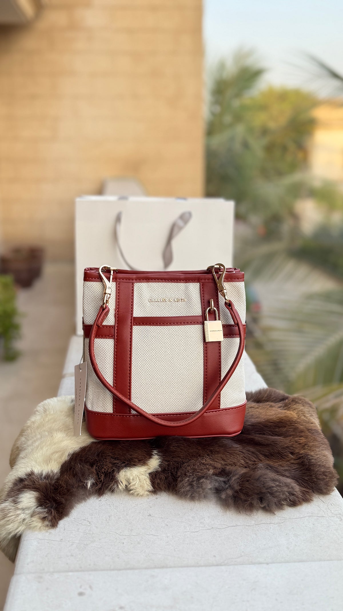 Charles & Keith Scottie Bucket Bag-Master Plus Series-With Paper Bag