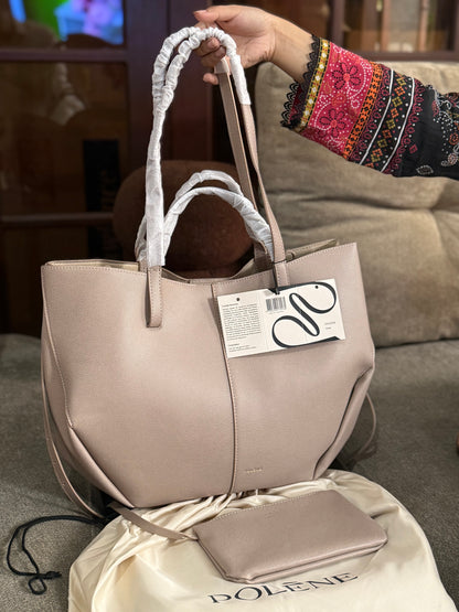 Pólene Cyme Textured edition Tote Bag! AAA TOP QUALITY With Folding Box