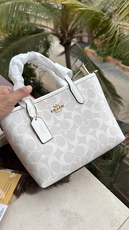 Coach City Mini Tote Bag-With Wallet & Charm Chain-Box Included-Master Plus Series.