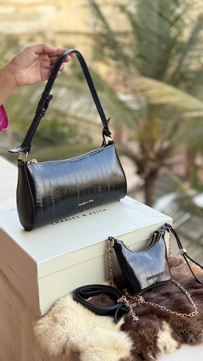 Charles & Keith Shoulder With Micro Bag-With box-Master Series