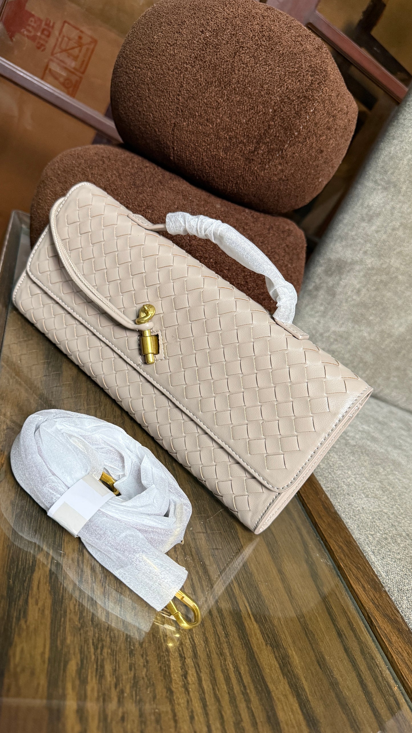 Bottega Venetta Andiamo Clutch.