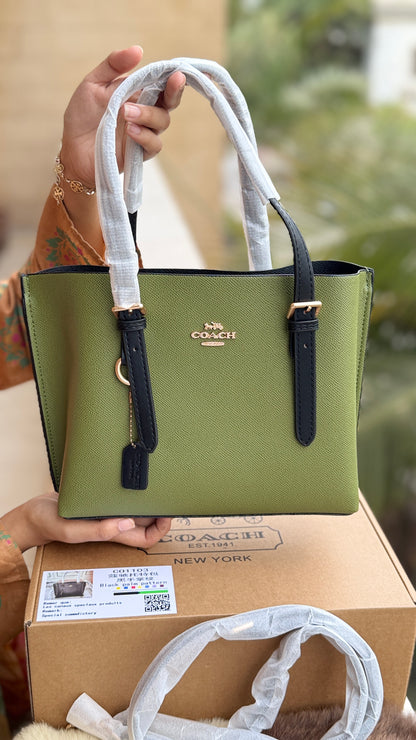 Coach Mollie 25 Tote Bag-Master Basic Series With Folding Box Packaging.