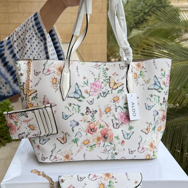 Aldo Tote-With Card Wallet & Pouch-With Box-Master Series