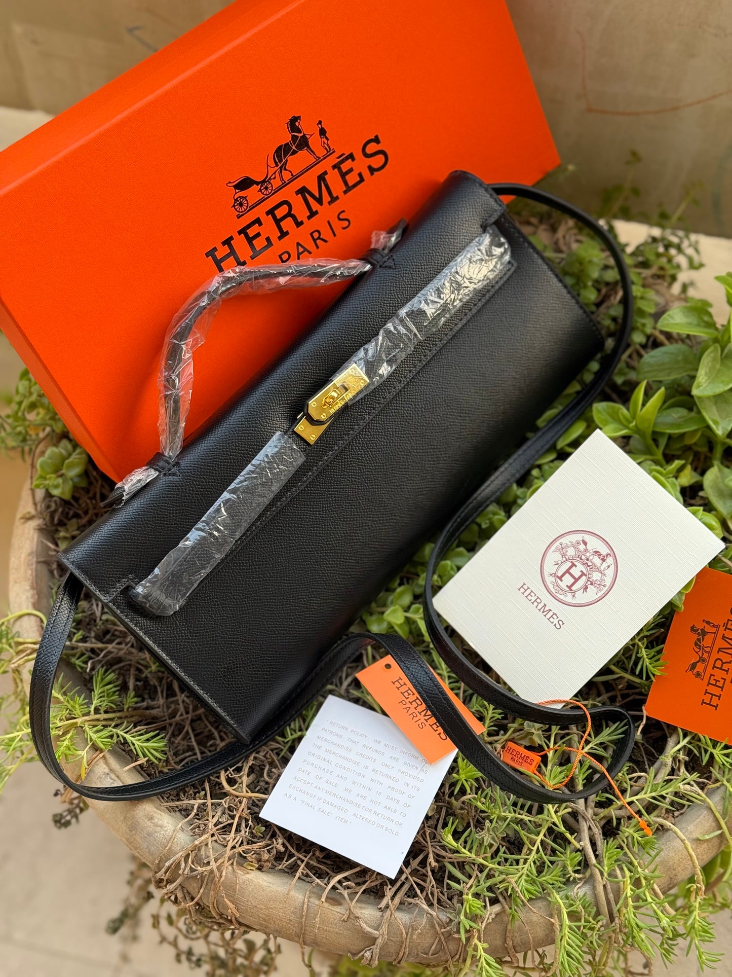 Hermes Kelly Cut Clutch-Box included-Master Series