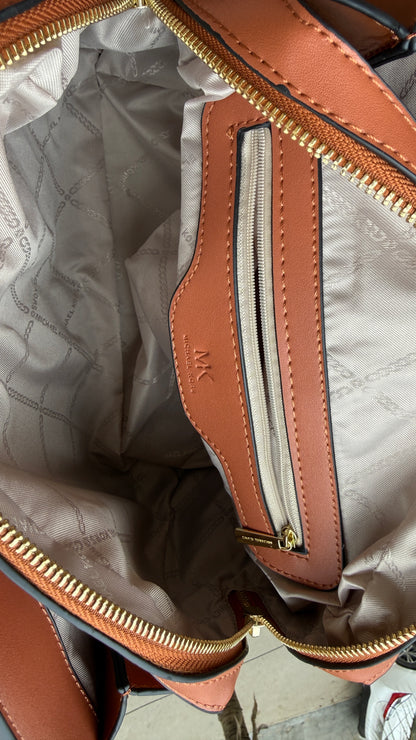 Michael Kors Laila Signature Monogram Hand Bag-With Box-Master Series