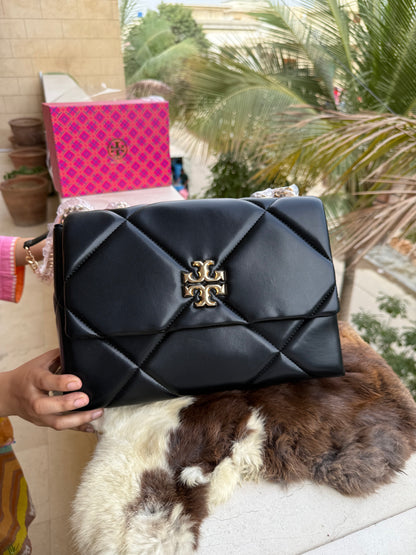 TORY BURCH KIRA DIAMOND QUILT SHOULDER BAG With Box ( Master Series )