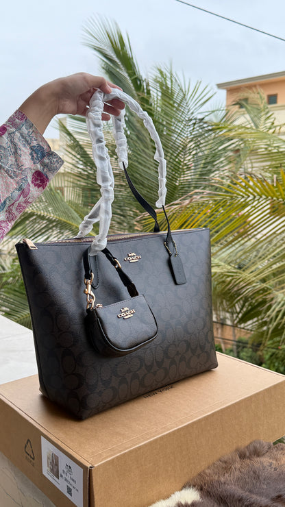 Coach Tote-With Coin Bag-Master Plus Series-With Box