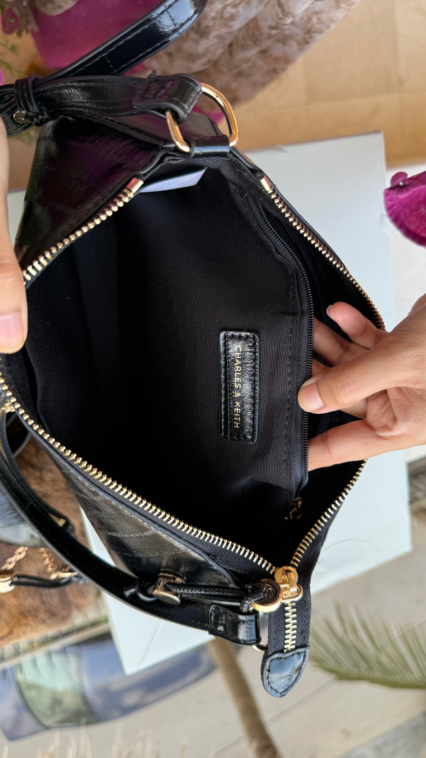 Charles & Keith Shoulder With Micro Bag-With box-Master Series