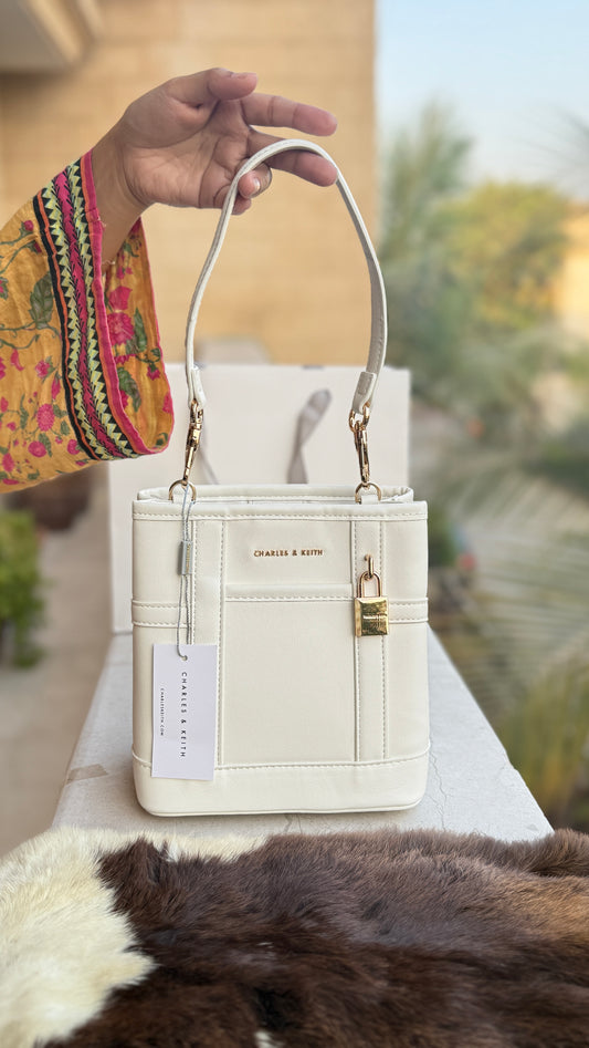 Charles & Keith Scottie Bucket Bag-Master Plus Series-With Paper Bag