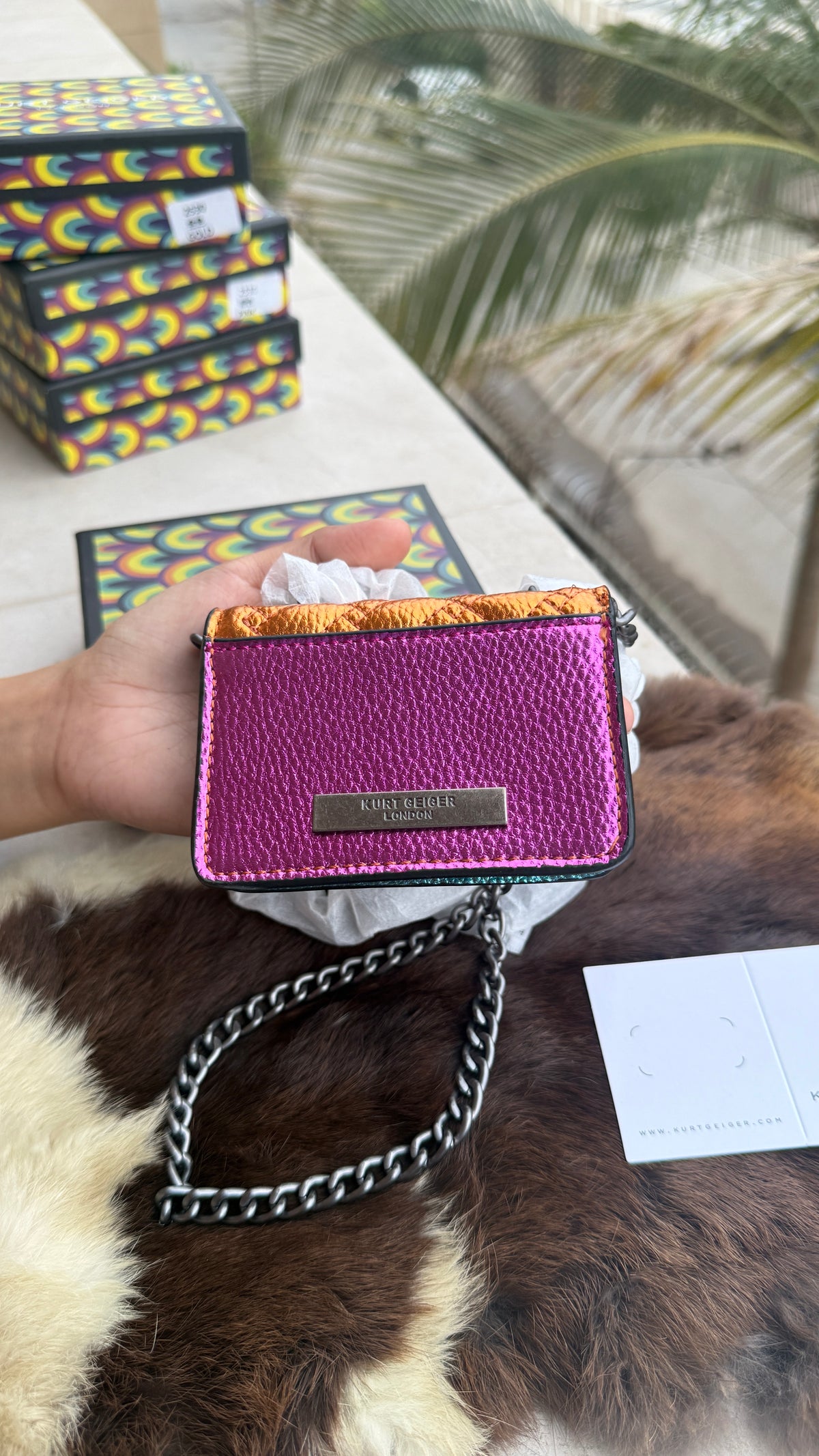 KURT GEIGER LONDON MICRO KENSINGTON BAG-Box Packaging