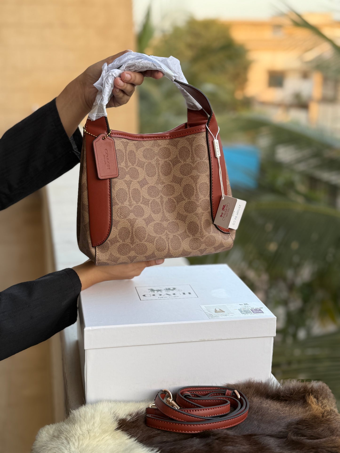 Coach Hadley 21 Hobo Bag-Master Series-Same As Original-Box Included