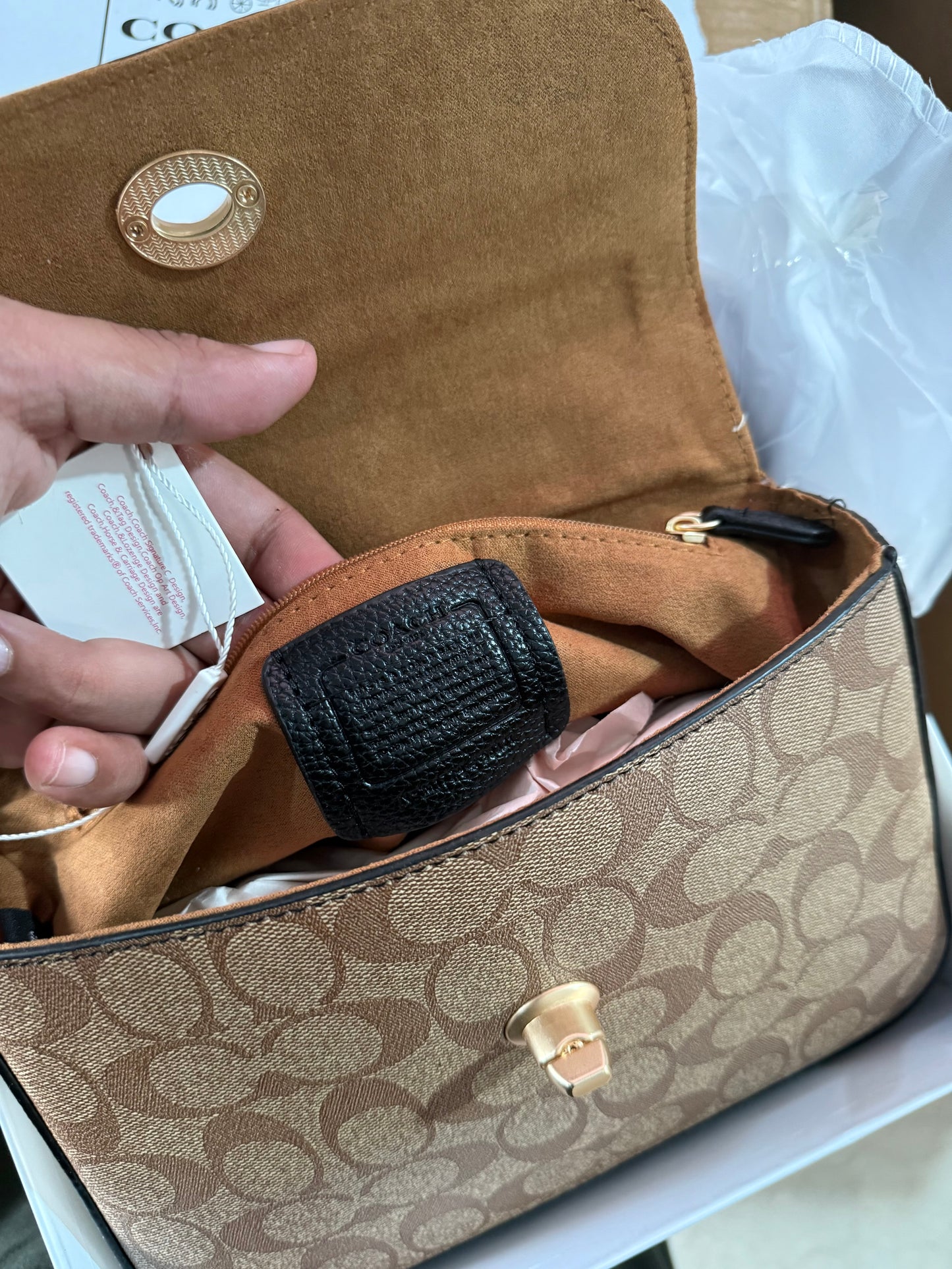 Coach Marlie Top Handle Satchel With Box.