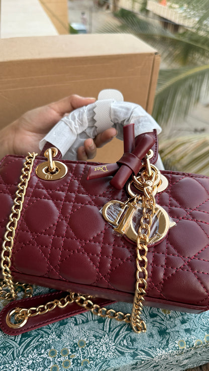 Lady D-Joy Bag-Bow Edition-AAA Series-Double Folding box