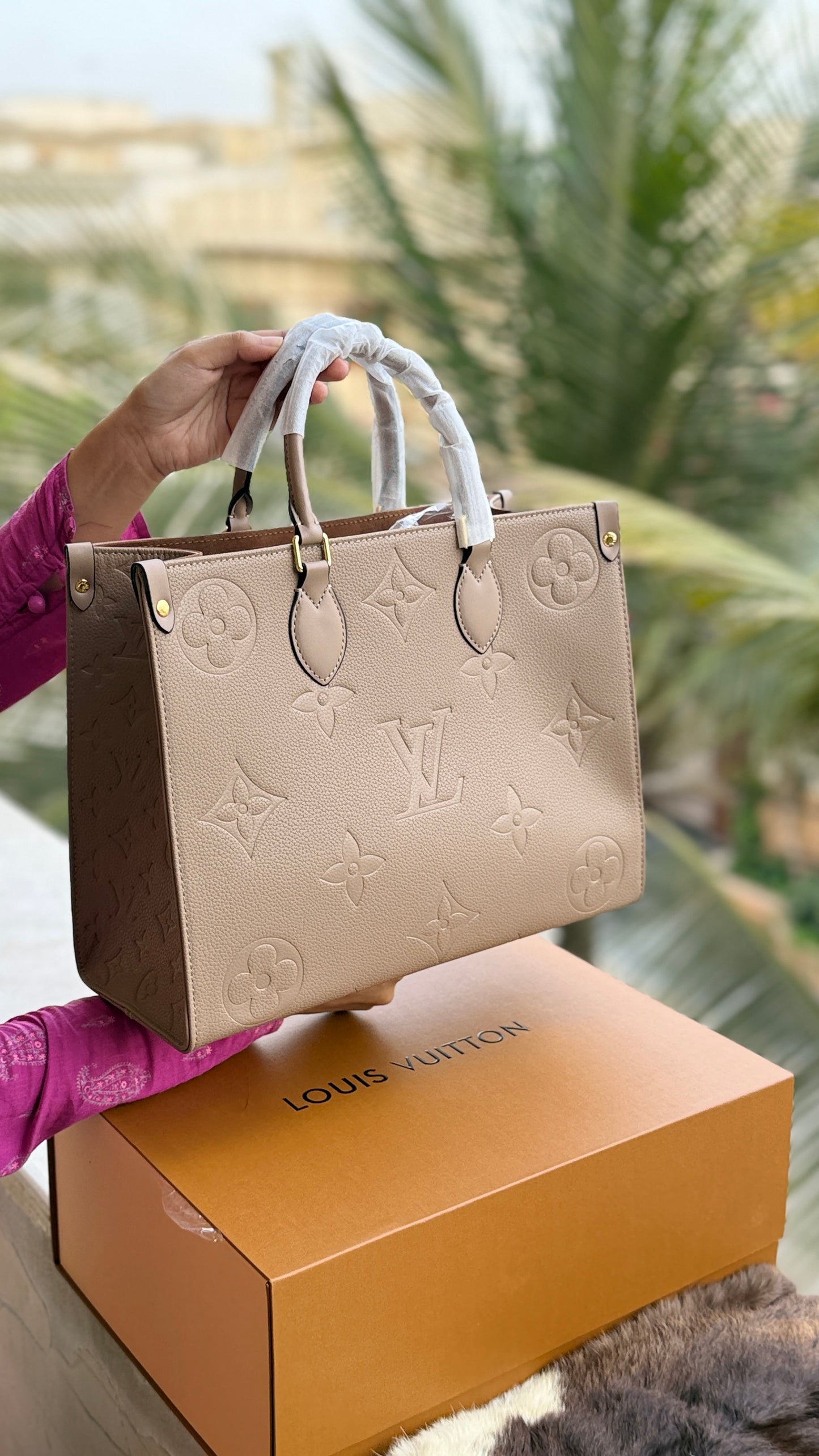 Louis Vuitton On The Go Tote With Double Box-Master Plus Series