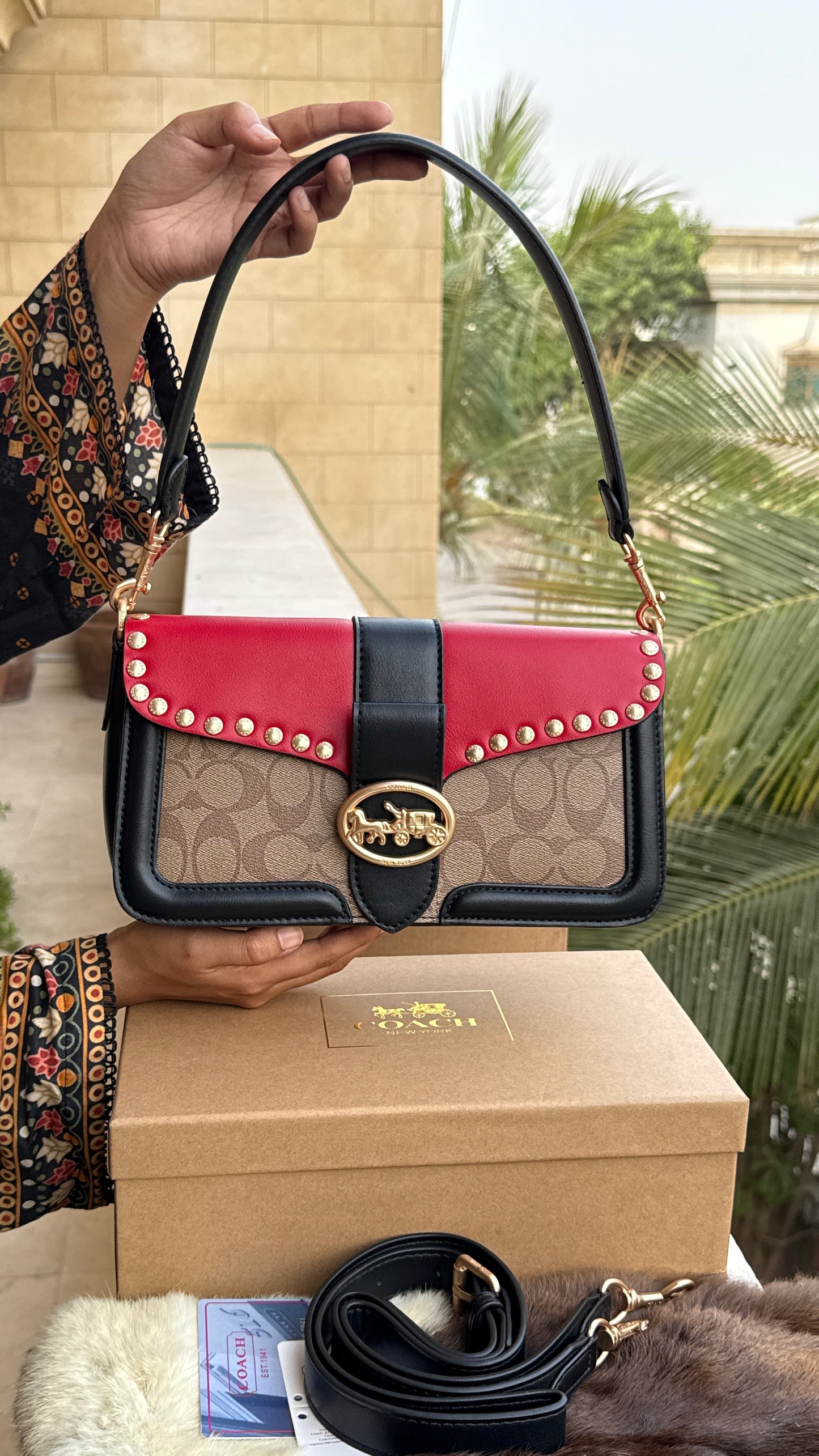 Coach Georgie Shoulder Bag-Double Folding Box-Master Plus Series