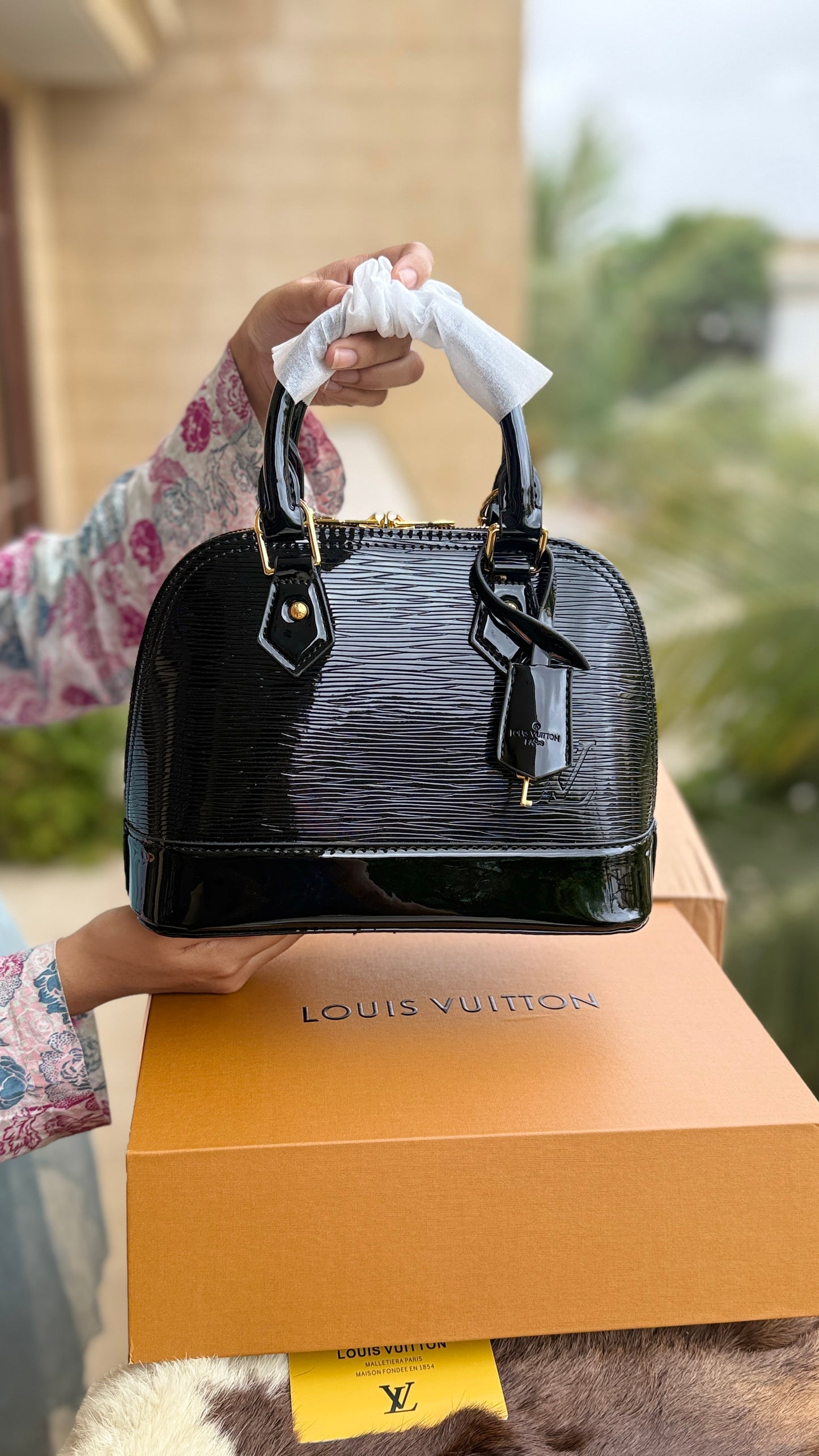 Louis Vuitton Electric Epi Alma BB handbag-Double box-Master Plus Series