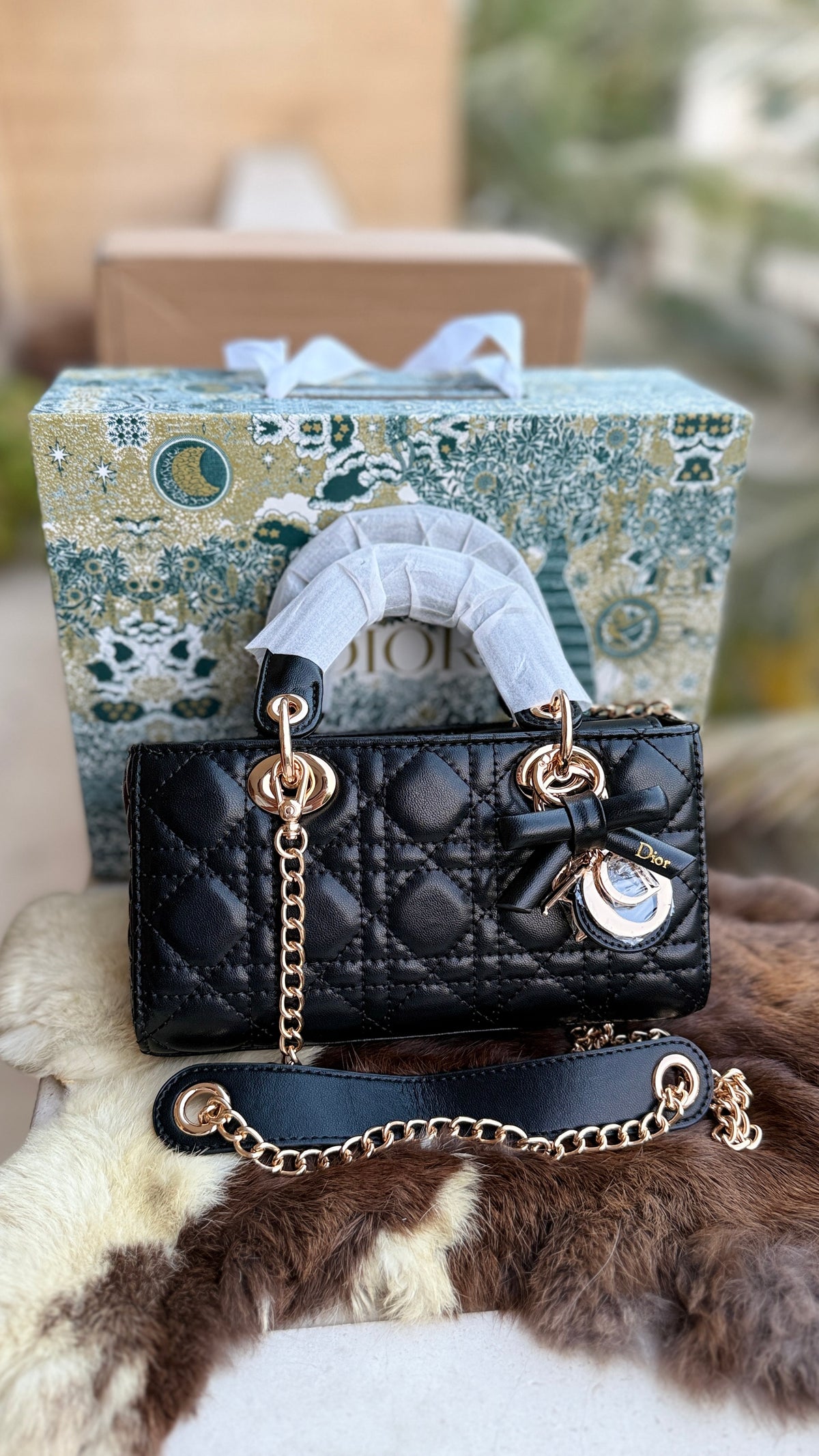 Lady D-Joy Bag-Bow Edition-AAA Series-Double Folding box