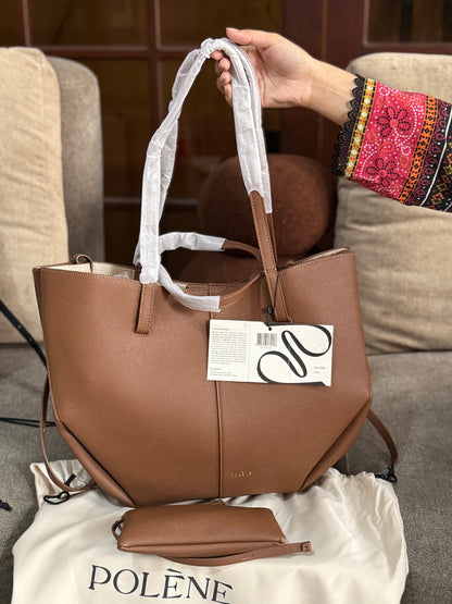Pólene Cyme Textured edition tote Bag! AAA TOP QUALITY With Folding Box
