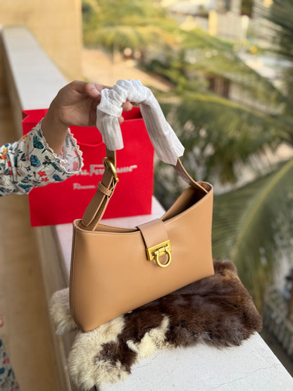 Salvatore Ferragamo Trifolio shoulder bag-Master Series-With Paper Bag-Same As Original