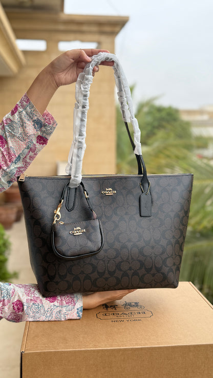 Coach Tote-With Coin Bag-Master Plus Series-With Box