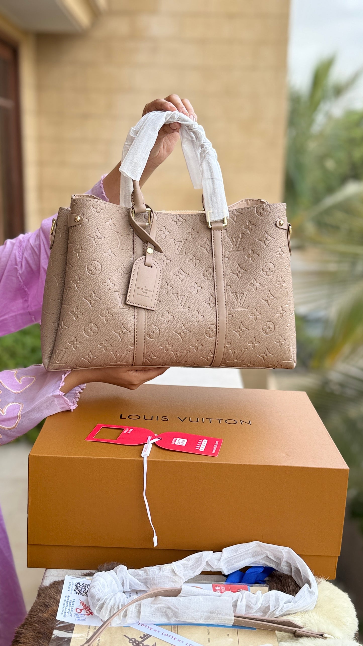 Louis Vuitton soufflot Tote With Double Box-Master Plus Series.