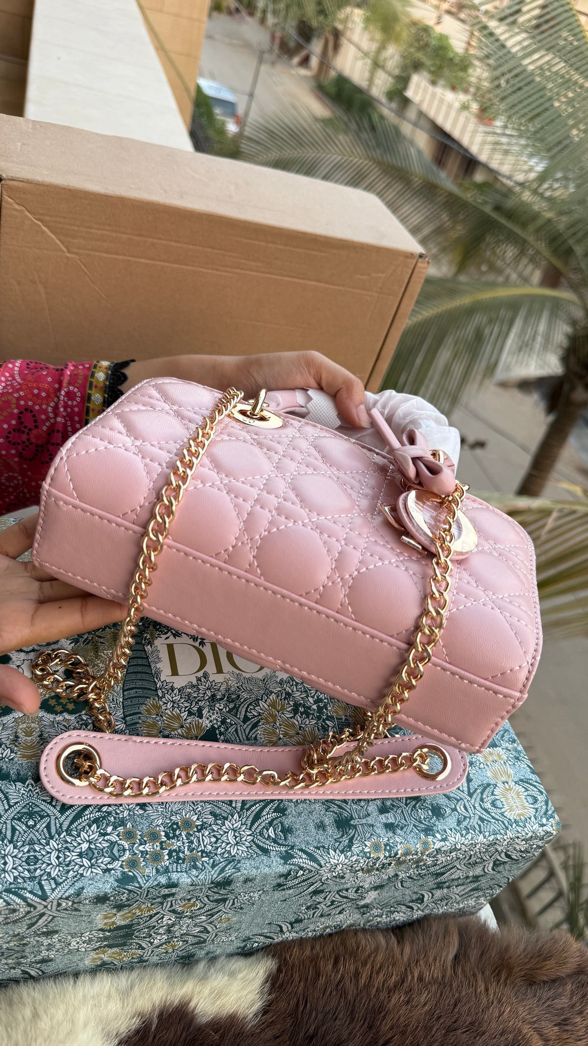 Lady D-Joy Bag-Bow Edition-AAA Series-Double Folding box