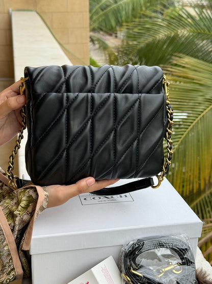 Coach Times Square Tabby Shoulder Bag With Quilting