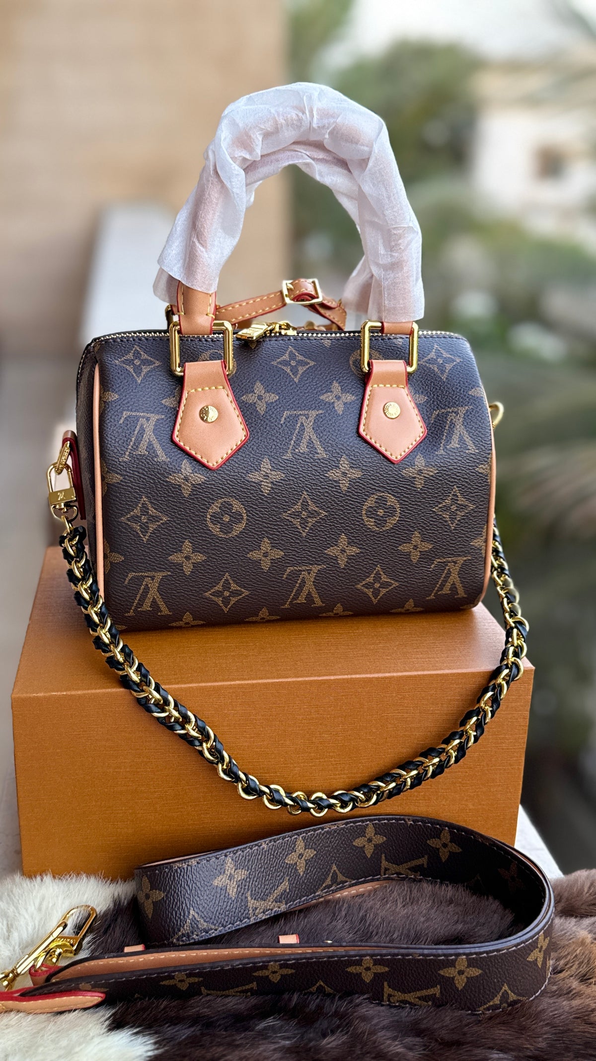 Louis Vuitton Speedy Nano-AAA Series-double Folding box