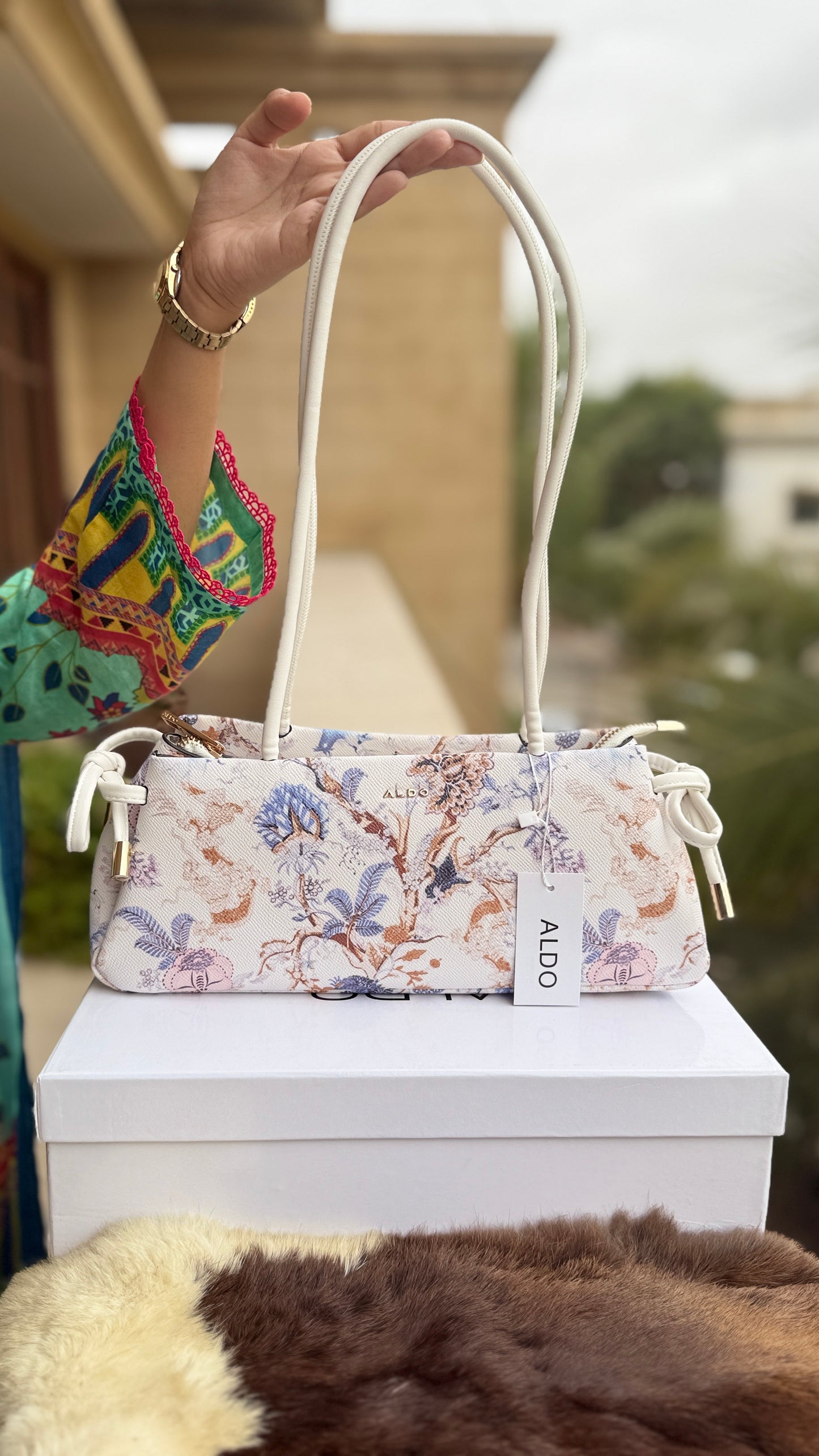 Aldo Shoulder Bag-With Box-Master Series FLORAL