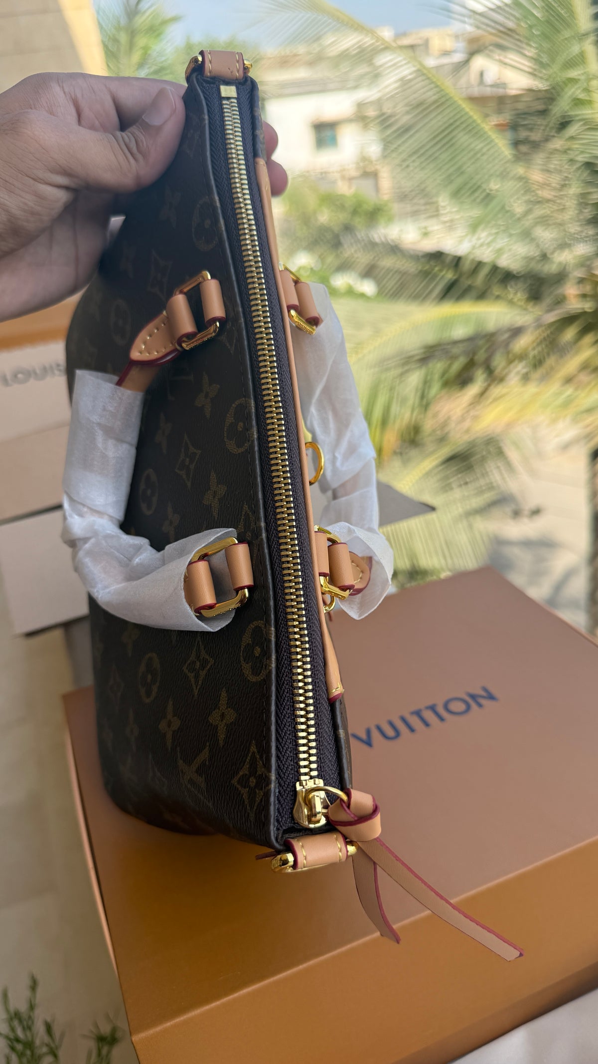 Louis Vuitton Skyline pm handbag! With double folding box-Master Plus