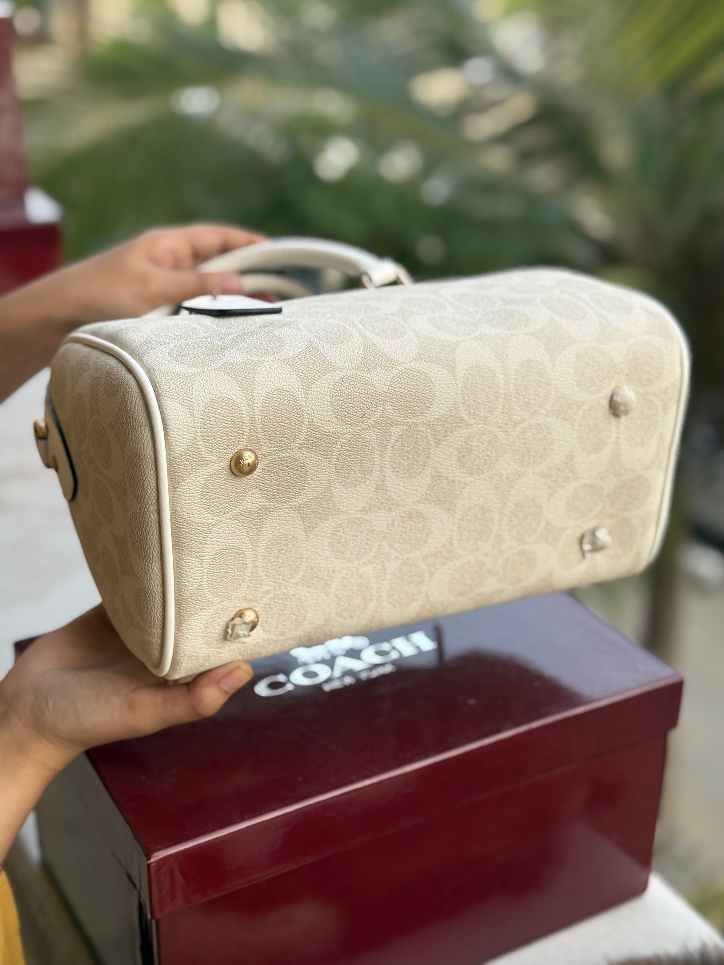 Coach Rowan Satchel With Box Master Series