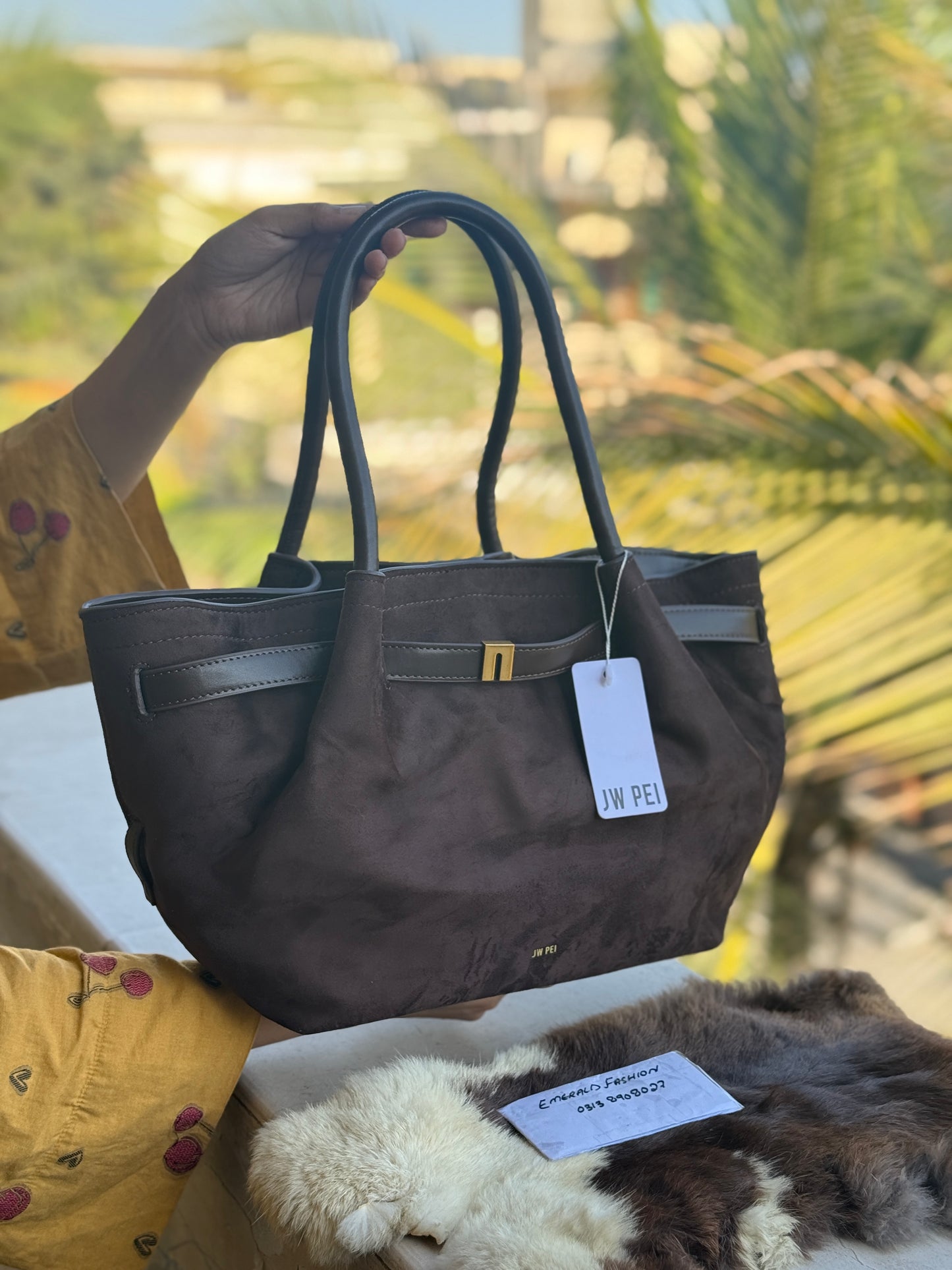 JW PEI Hana Medium Suede Tote Bag-Same as original-Master Series