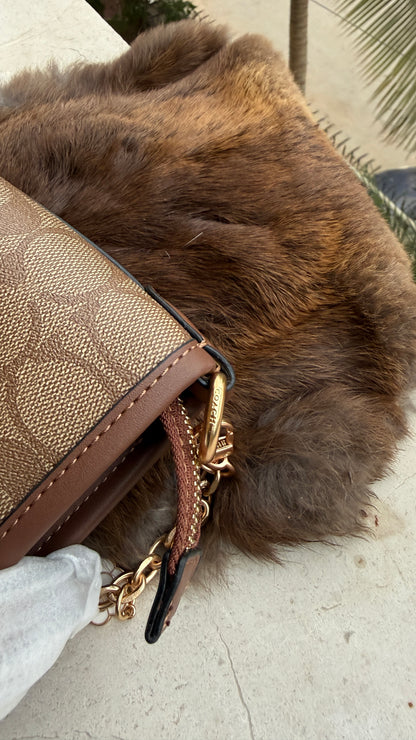 Coach City Mini Tote Bag-With Wallet & Charm Chain-Box Included-Master Plus Series.
