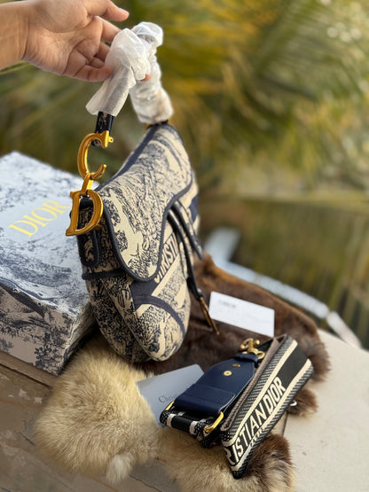 Christian Dior Saddle Bag-Master Plus Series-Box Packaging Include
