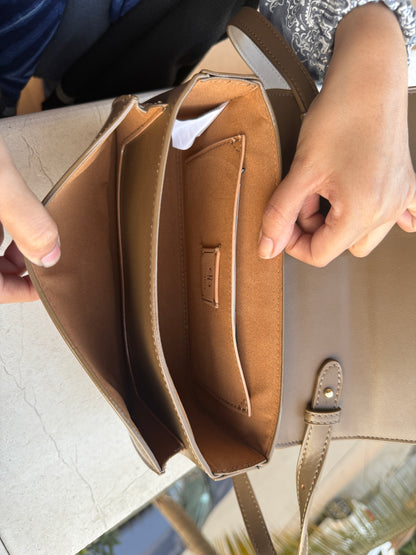 PEDRO Studio Shoulder Bag - Taupe Color-Master Series