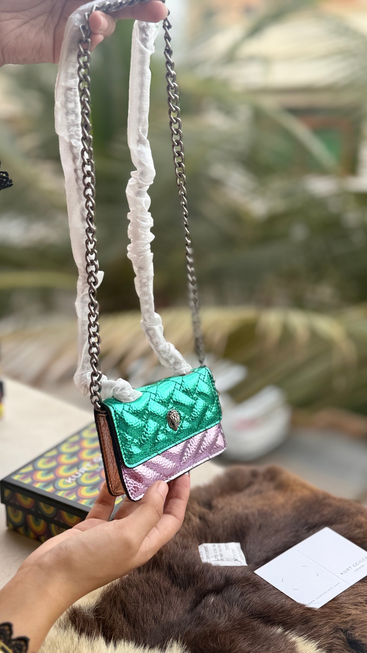 KURT GEIGER LONDON MICRO KENSINGTON BAG-Box Packaging