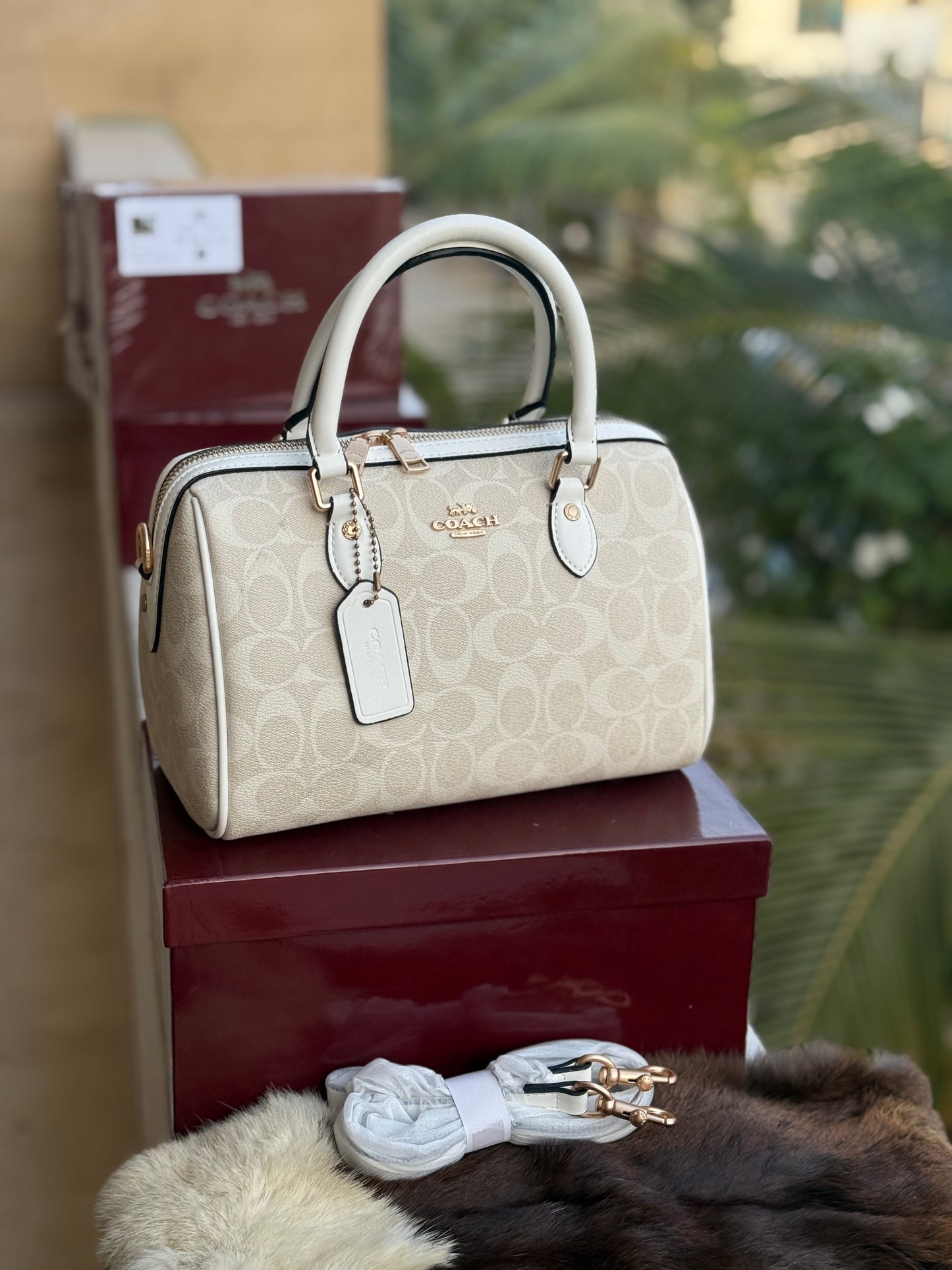 Coach Rowan Satchel With Box Master Series