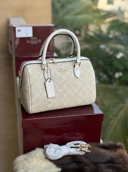 Coach Rowan Satchel With Box Master Series