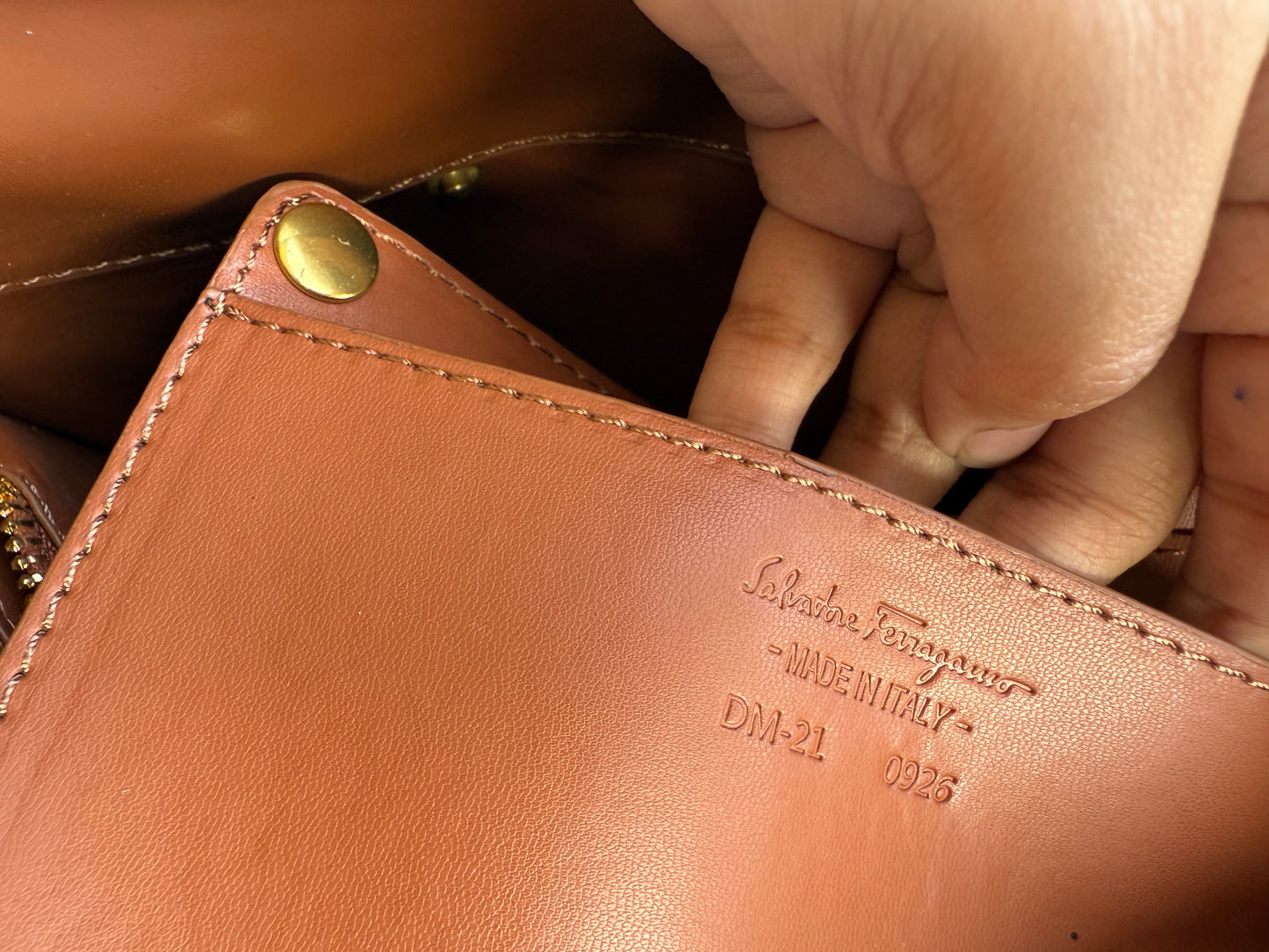 Salvatore Ferragamo Trifolio shoulder bag-Master Series-With Paper Bag-Same As Original