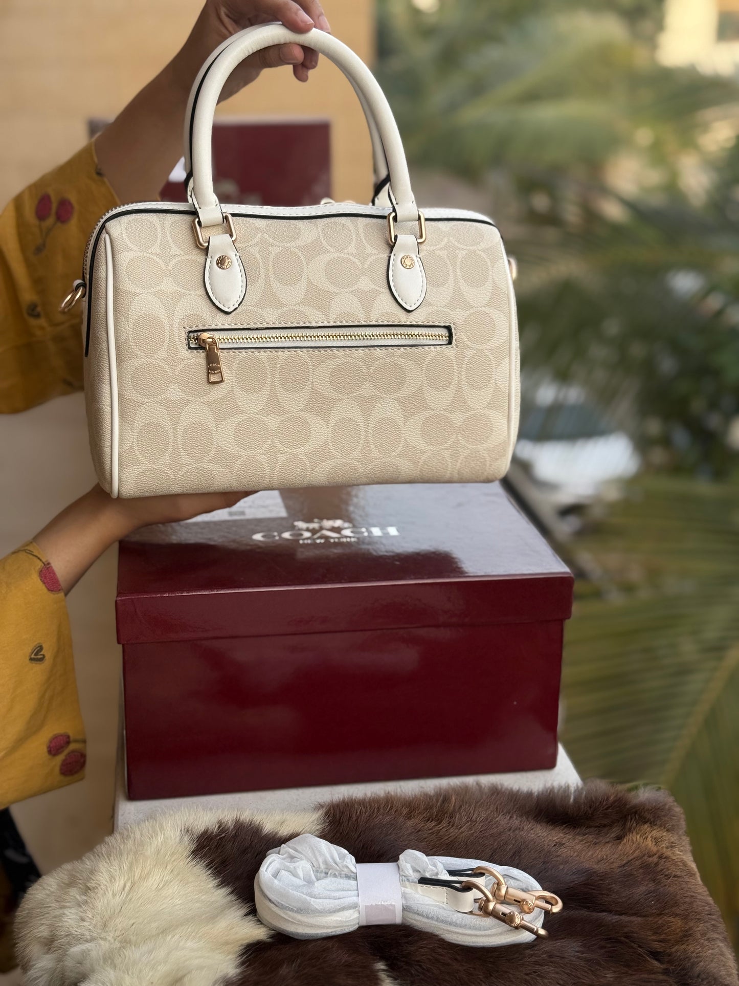 Coach Rowan Satchel With Box Master Series